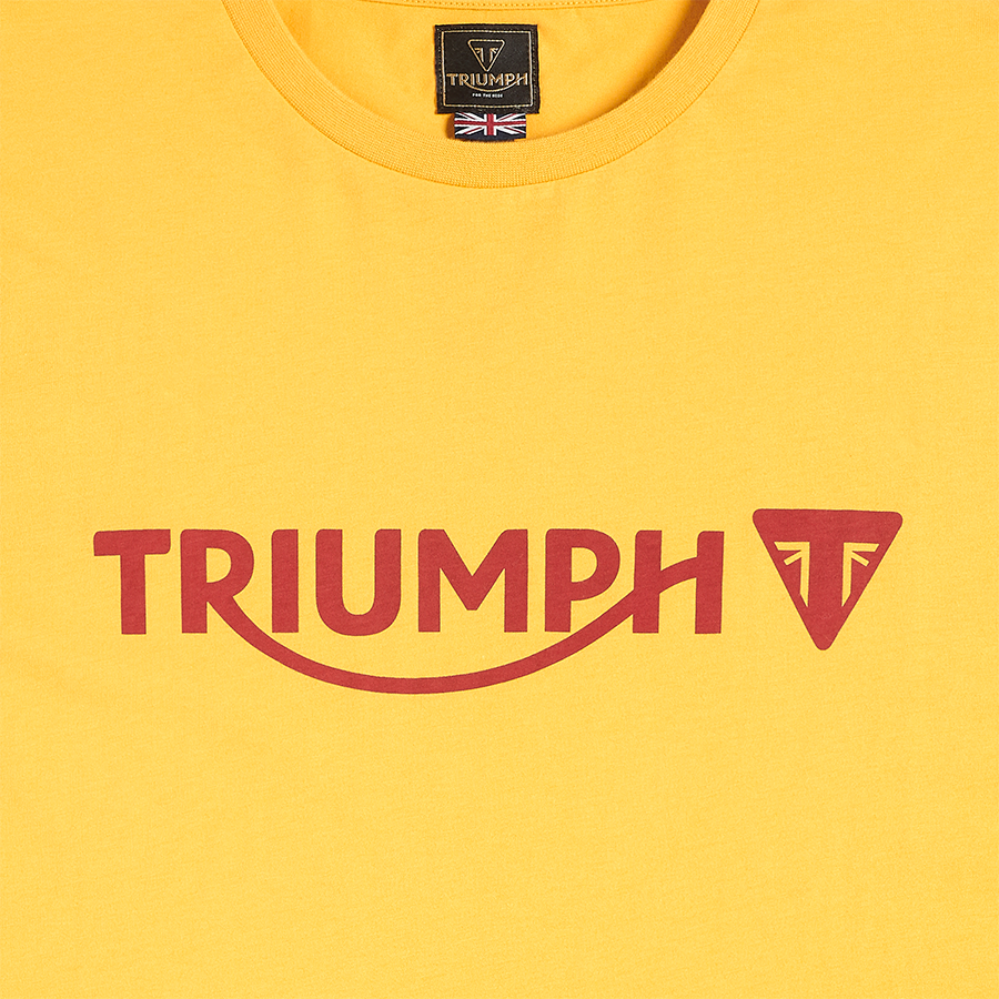 Cartmel Printed Logo Tee in Gold - SS23