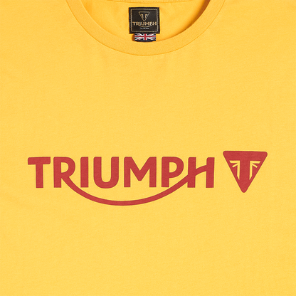 Cartmel Printed Logo Tee in Gold - SS23