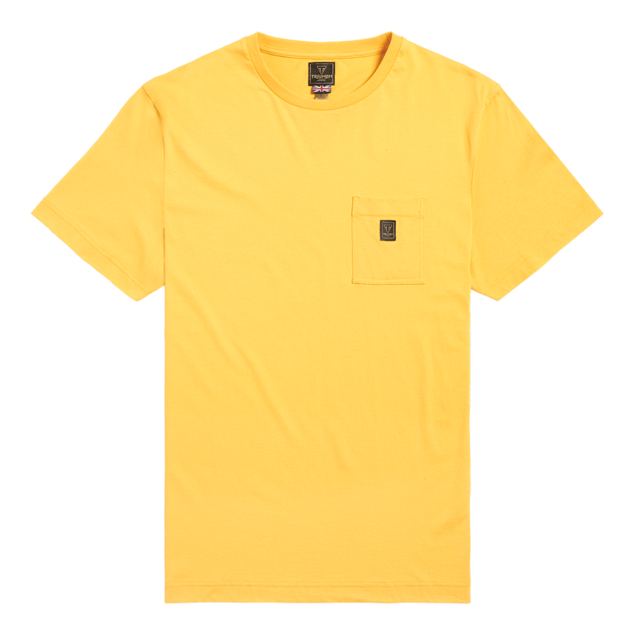 Ditchling Back Logo Pocket Tee in Gold - SS23