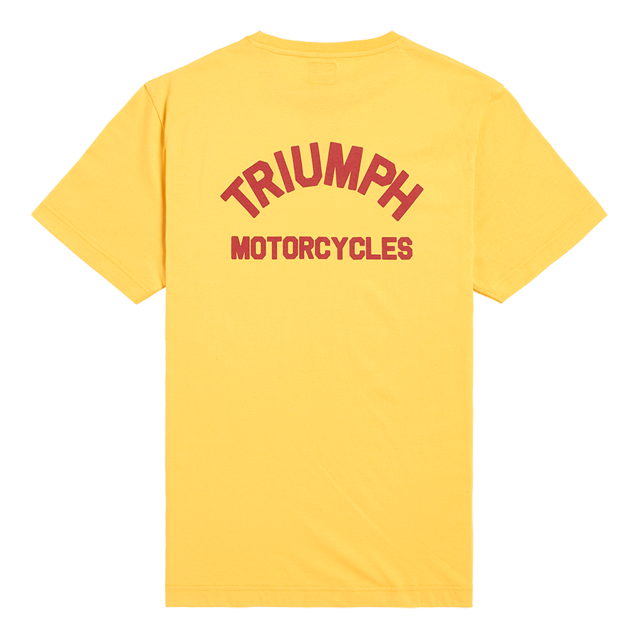 Ditchling Back Logo Pocket Tee in Gold - SS23