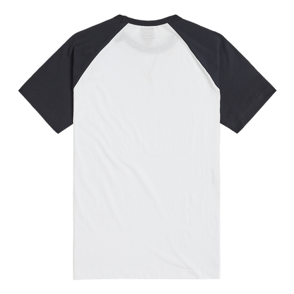 Saltern Contrast Sleeve Tee in White and Black - SS23