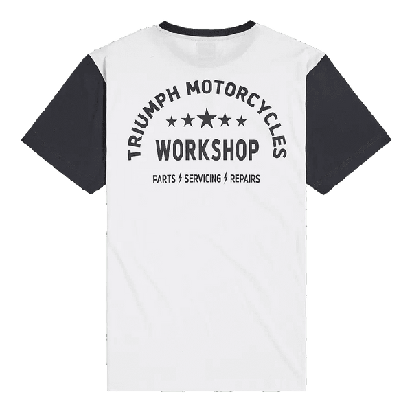 FENLAND WHITE/BLACK TEE - Triumph Motorcycles