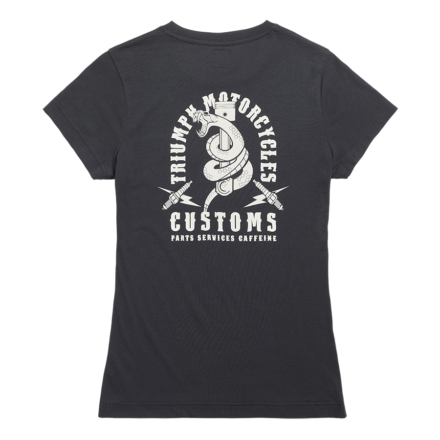 Snake Pit Womens Tee in Black and Bone - SS23