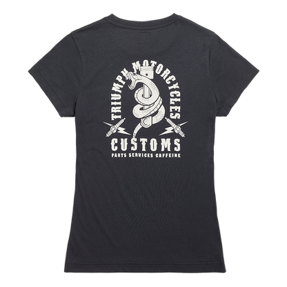 Snake Pit Womens Tee in Black and Bone - SS23