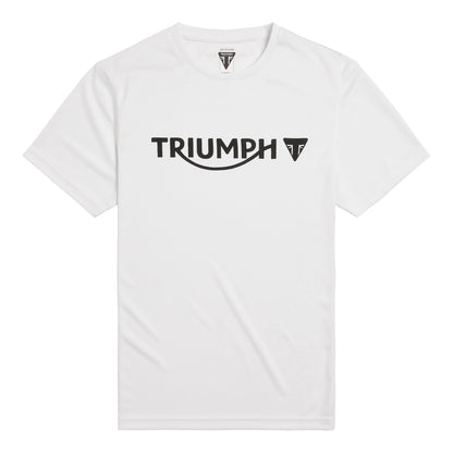 MTSS24100 - RAPID S/SLV TEE WHITE-L - Genuine Triumph Motorcycle Product