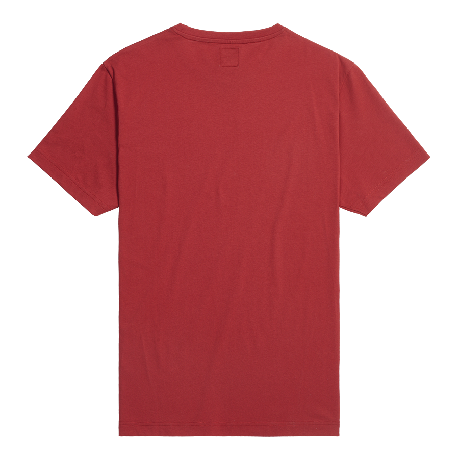 MTSS24105 - CARTMEL TEE-RED/BONE-L - Genuine Triumph Motorcycle Product