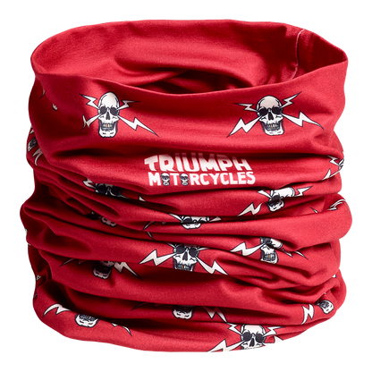 MTUS22315 - RED BOLT FACE NECK TUBE - Genuine Triumph Motorcycle Product
