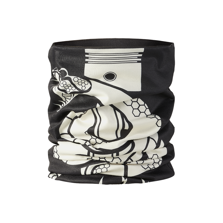 Venom Neck Tube in Black and Bone - SS23
