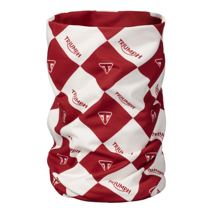 MTUS24205 - HARLEQUINN NECK TUBE RED - Genuine Triumph Motorcycle Product