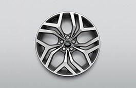 Range Rover Evoque - 20" Style 5079, Diamond Turned with Gloss Dark Grey contrast