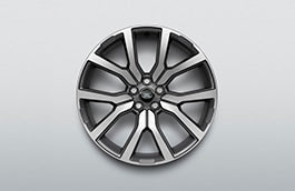 Range Rover Evoque - 20" Style 5115, Diamond Turned with Satin Dark Grey contrast