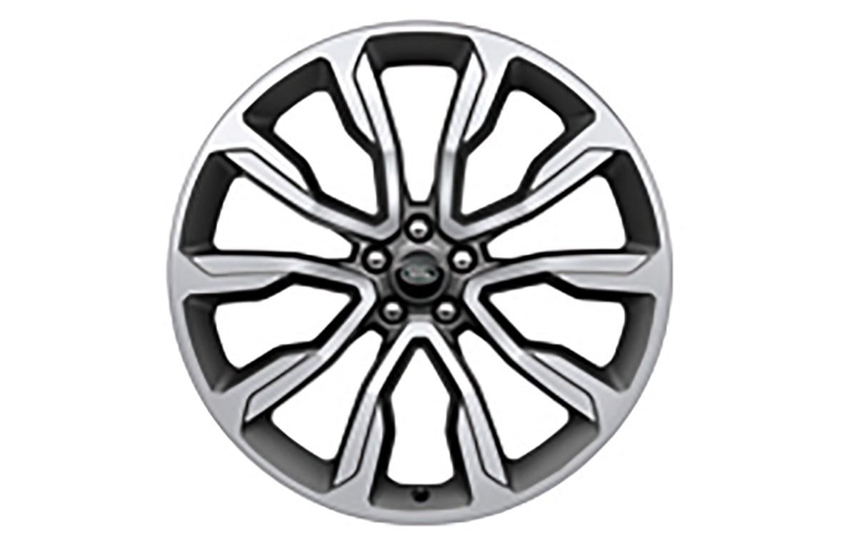Range Rover Velar - 22" Style 1051, Diamond Turned with Satin Technical Grey contrast