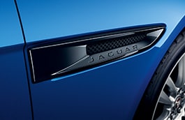 Jaguar XE Side Power Vent Kit - Gloss Black, Pre 20MY