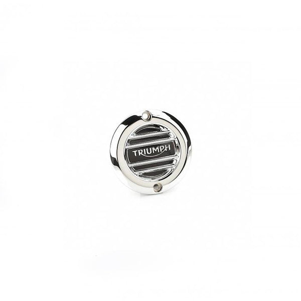 Chrome Clutch Badge - Ribbed - Triumph Motorcycles