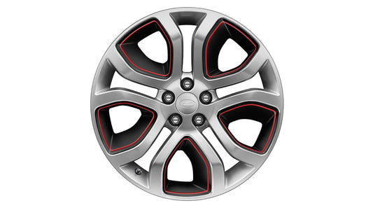 19" Style 5023, Ceramic Polished and Red Pinstripe