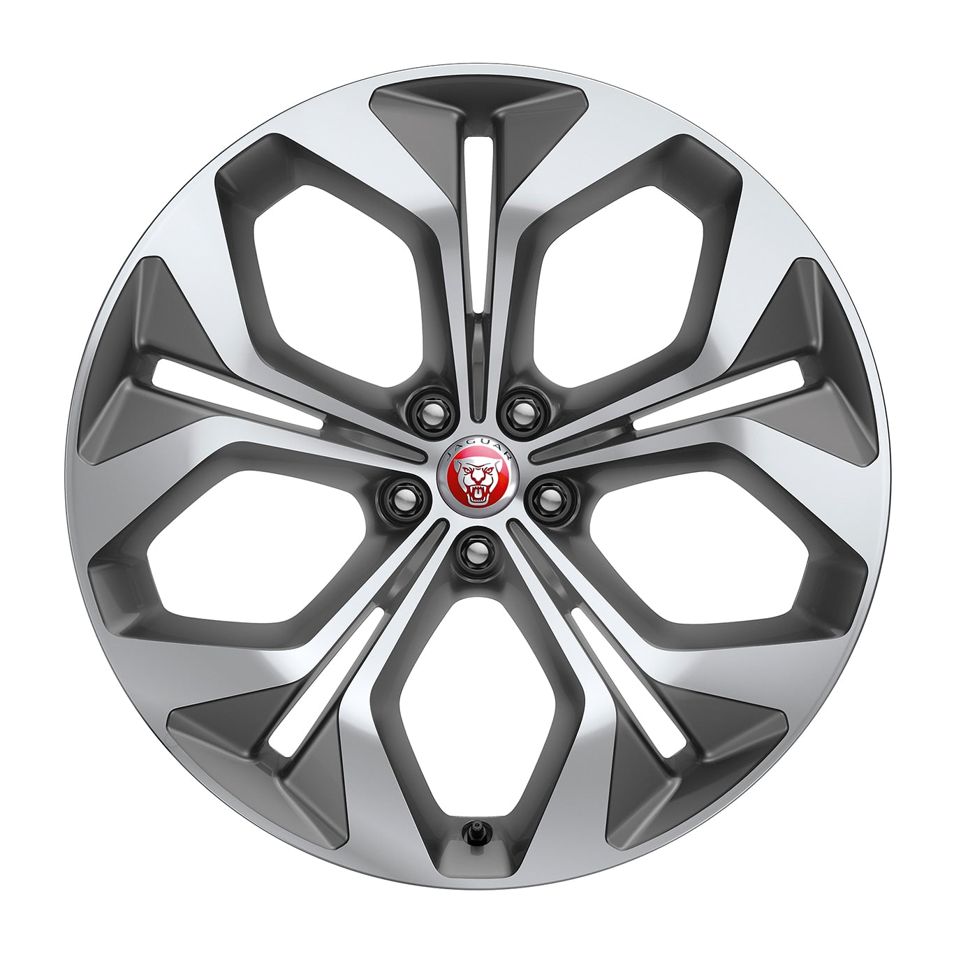 21" Style 5053, Diamond Turned with Satin Grey contrast