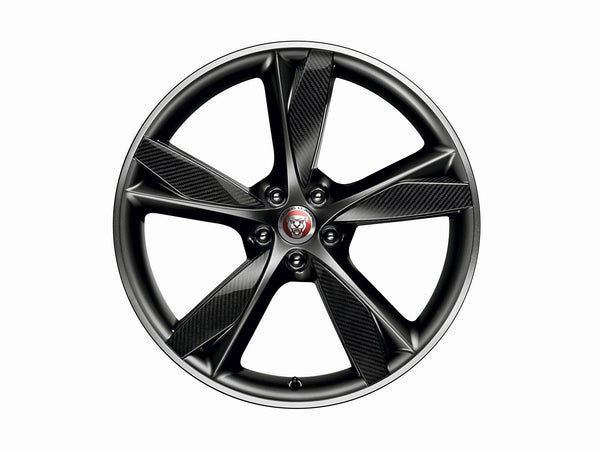 20" Forged, Style 5042, Diamond Turned with Satin Dark Grey contrast and Carbon Fibre inserts, front