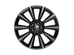 19" Style 1026, Diamond Turned with Gloss Black contrast, front