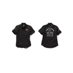 Ladies Short Sleeve Shirt - Black - Triumph Motorcycles