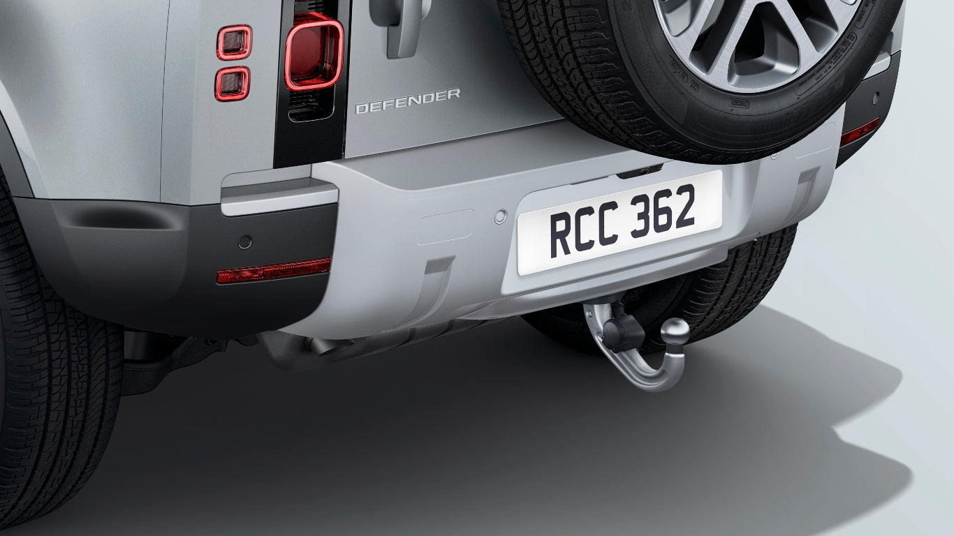 Electrically Deployable Tow Bar Kit - 110, Coil Suspension, Ebony Interior, Satin Starlight Tow Eye Cover, 23MY onwards