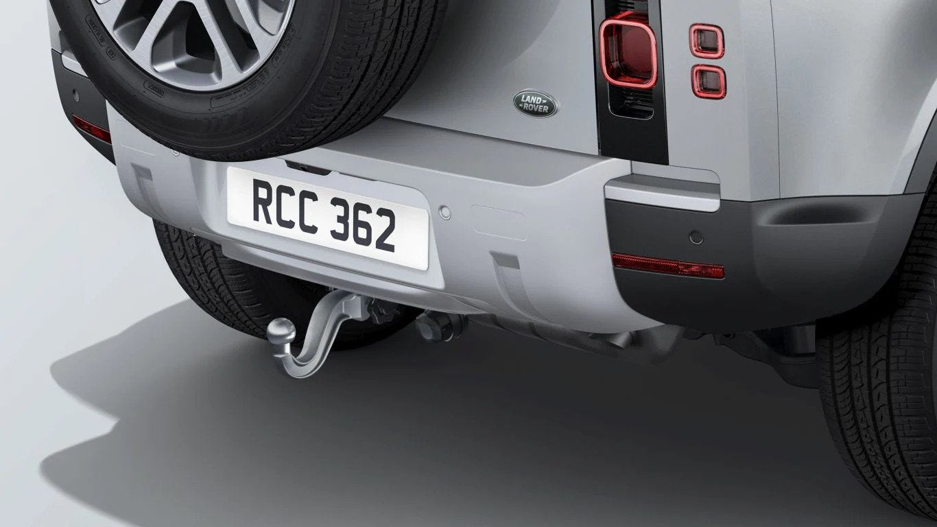 Detachable Tow Bar Kit - Air Suspension, Noble Chrome Tow Eye Cover, Pre 23MY