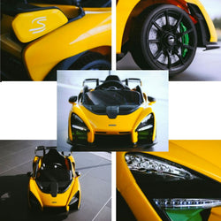 McLaren Senna Electric Ride-On with Remote Control in Volcano Yellow