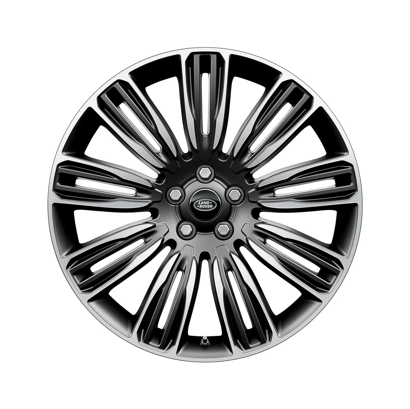 Alloy Wheel - 22" Style 9012, 9 split-spoke, Mid-Silver Diamond Turned finish