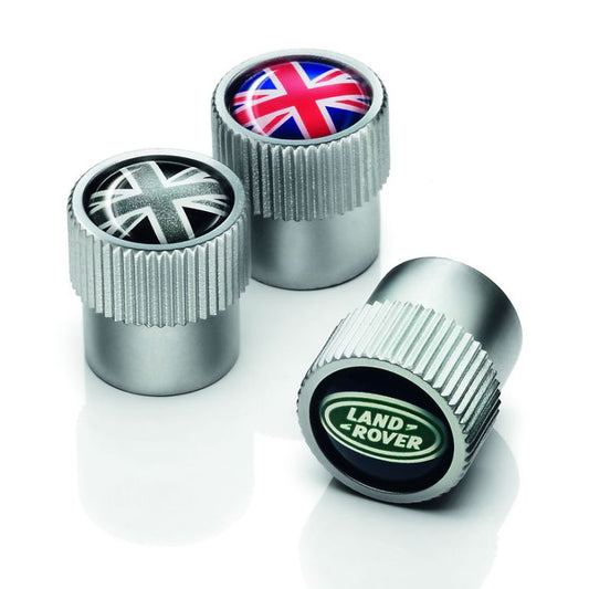 Styled Valve Caps, Black Jack