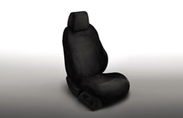 Waterproof Seat Covers - Ebony, Rear, Load Through, Pre 18MY