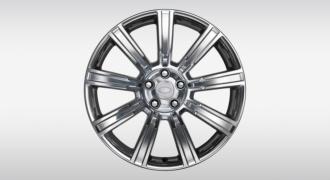 Alloy Wheel - 21" Style 9001, 9 spoke, Forged, Full Machine Polished
