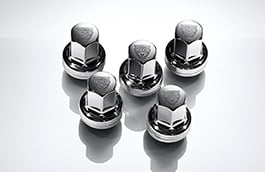 Jaguar Logo Chrome Wheel Nuts